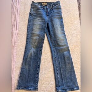 Madewell kick out flare crop jeans 25
